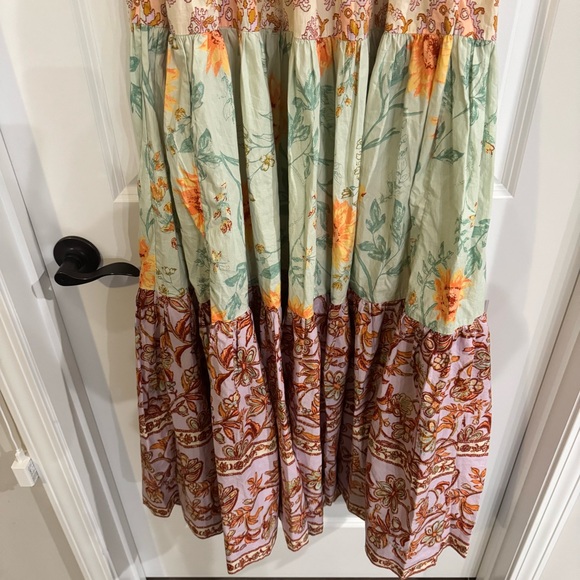 Free People Bluebell Maxi In Lilac Combo Tiered Dress - Picture 11 of 11